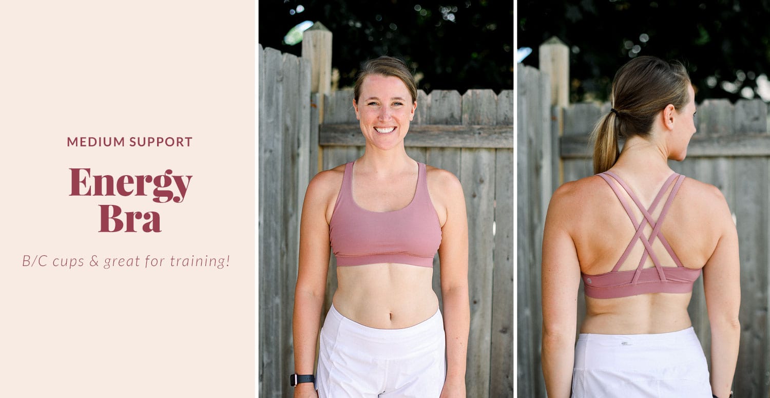 energy sports bra that's great for training