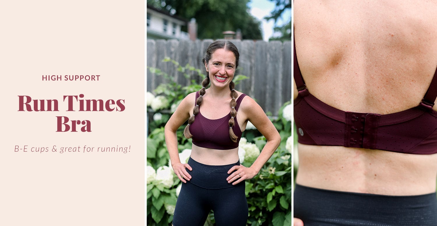run times lululemon sports bra that's great for running