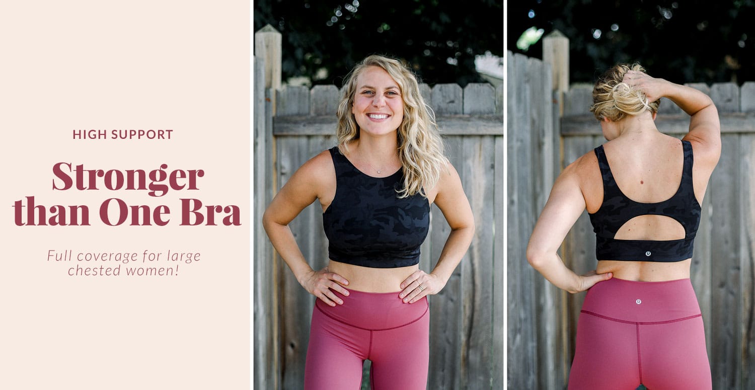 stronger than one lululemon sports bra that's great for larger chests