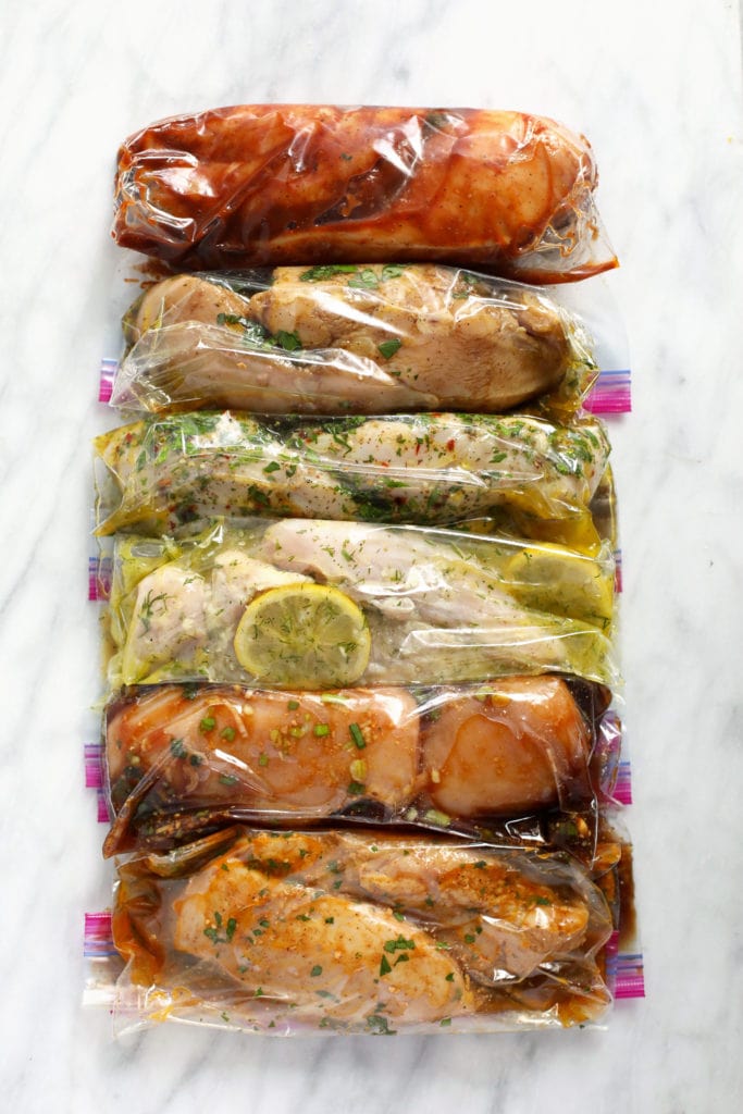 Looking for a chicken marinade to add flavor to your next meal? Look no further than the best 6 chicken marinades on the internet! chicken and marinades in plastic bags
