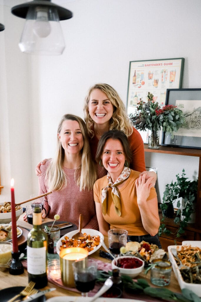 Our 2020 Thanksgiving menu is HERE and we're so excited to dig in (literally) and talk all things preparation and Healthy Thanksgiving recipes. Team Fit Foodie at Thanksgiving table