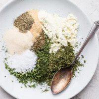 jar of homemade ranch mix