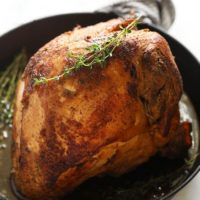 Sous Vide Turkey in a cast iron