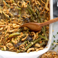 casserole with spoon