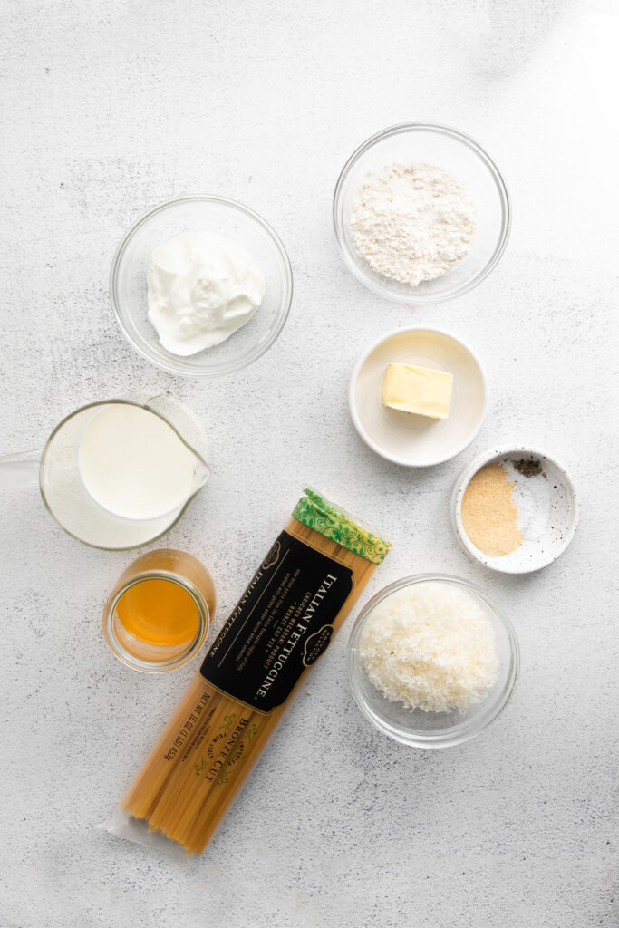 Homemade Chicken Alfredo is so much easier to make than you may think. In this post, we'll teach you how to make chicken Alfredo in less than 45 minutes! chicken alfredo ingredients