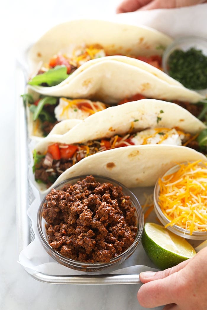 Make your own Homemade Taco Seasoning with just 9 ingredients you likely already have in your spice cupboard, and you'll be on your way to the most flavorful meat or veggie tacos in no time. beef tacos flavored with homemade taco seasoning