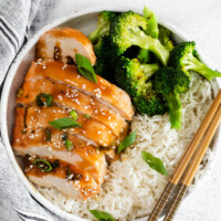 teriyaki chicken on plate