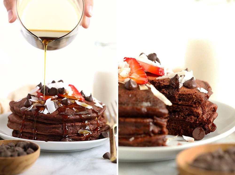 chocolate chocolate chip pancakes