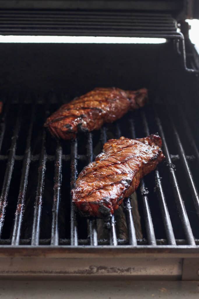 Grilling steak may seem intimidating, but in this post, we'll teach you how to grill steak and make it perfectly juicy on the inside with a beautifully charred crust on the outside every time. grilling steaks on gas grill
