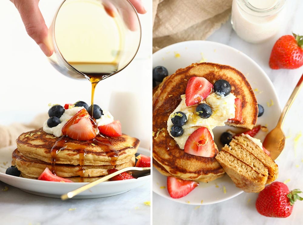 Lemon ricotta pancakes