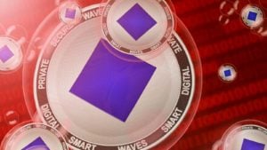 A concept coin for the Waves (WAVES) cryptocurrency