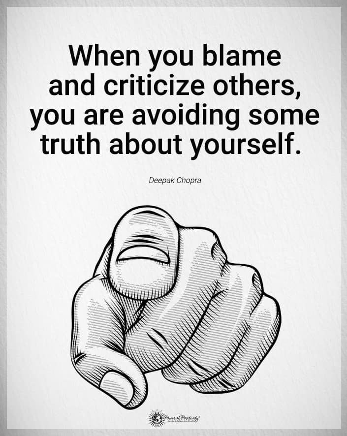 blame criticize others