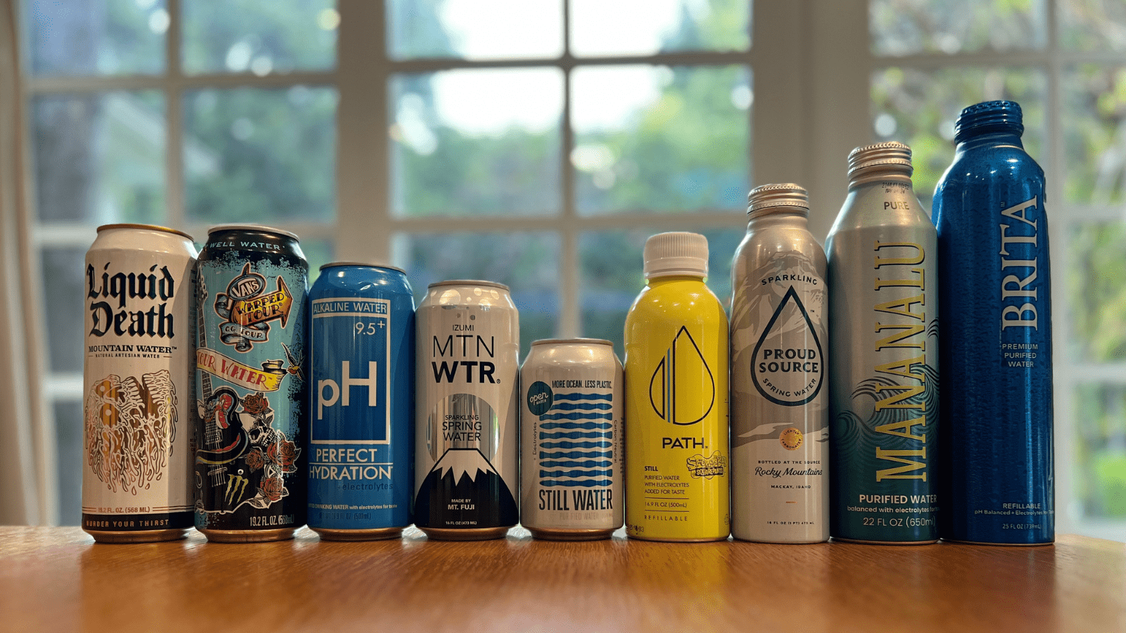 canned water