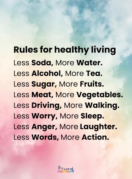 healthy living quote