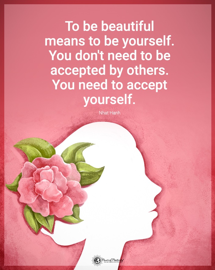 accept yourself positive thoughts