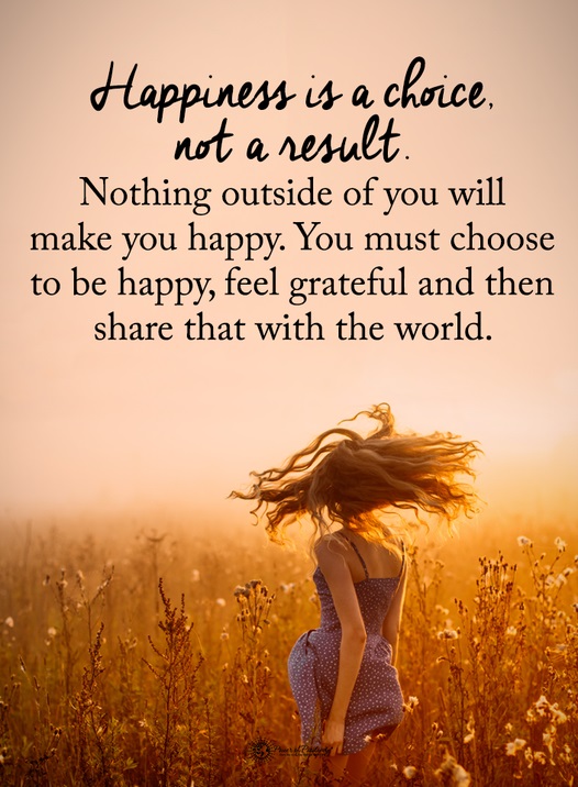 happiness is a choice