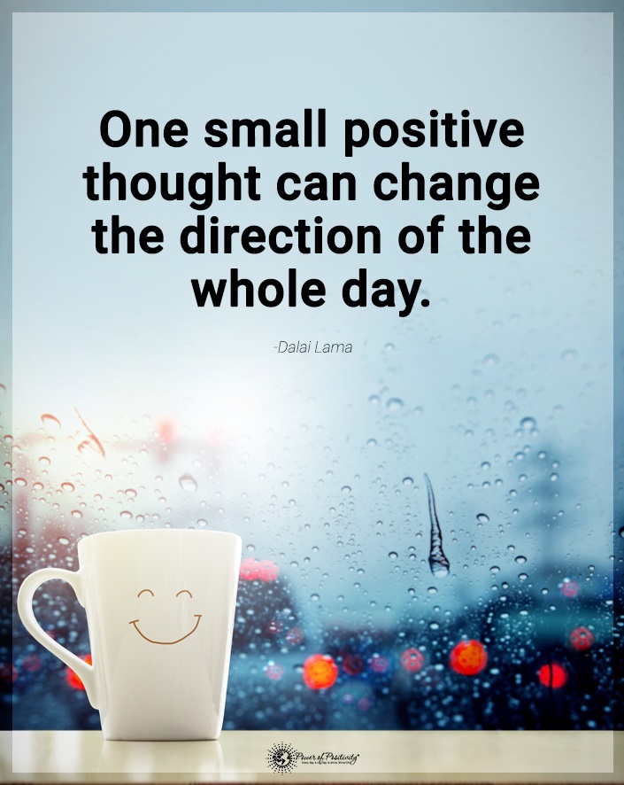 positive thought change the day