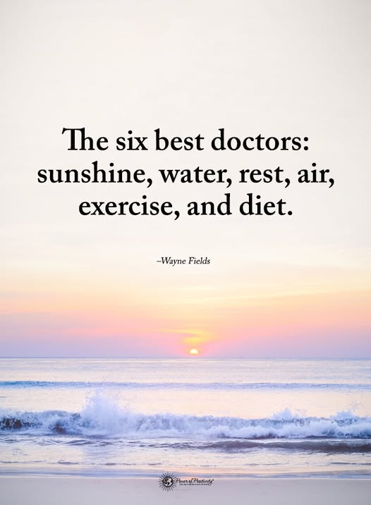 water rest exercise diet