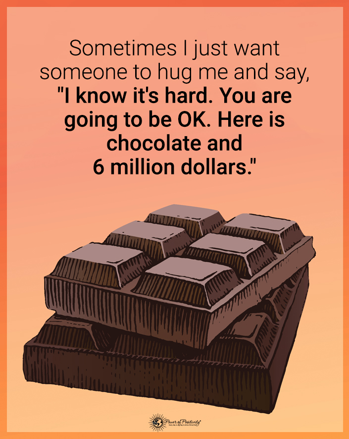 hug and chocolate