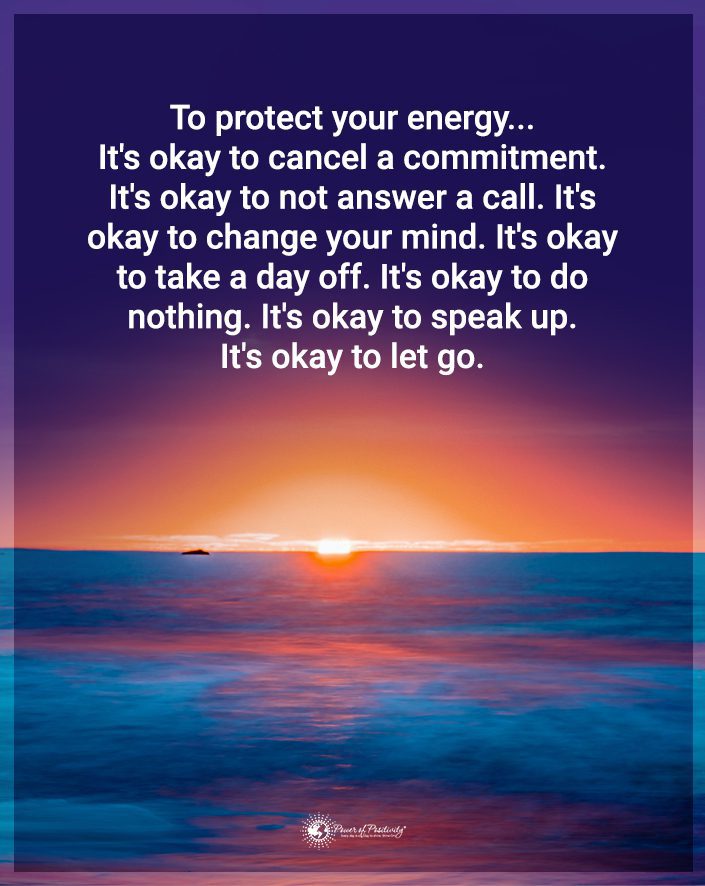 protect your energy