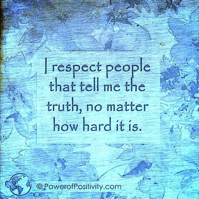 respect people truth