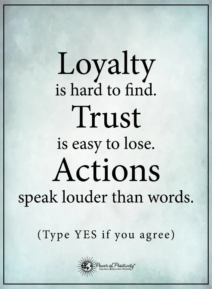 trust is easy to lose