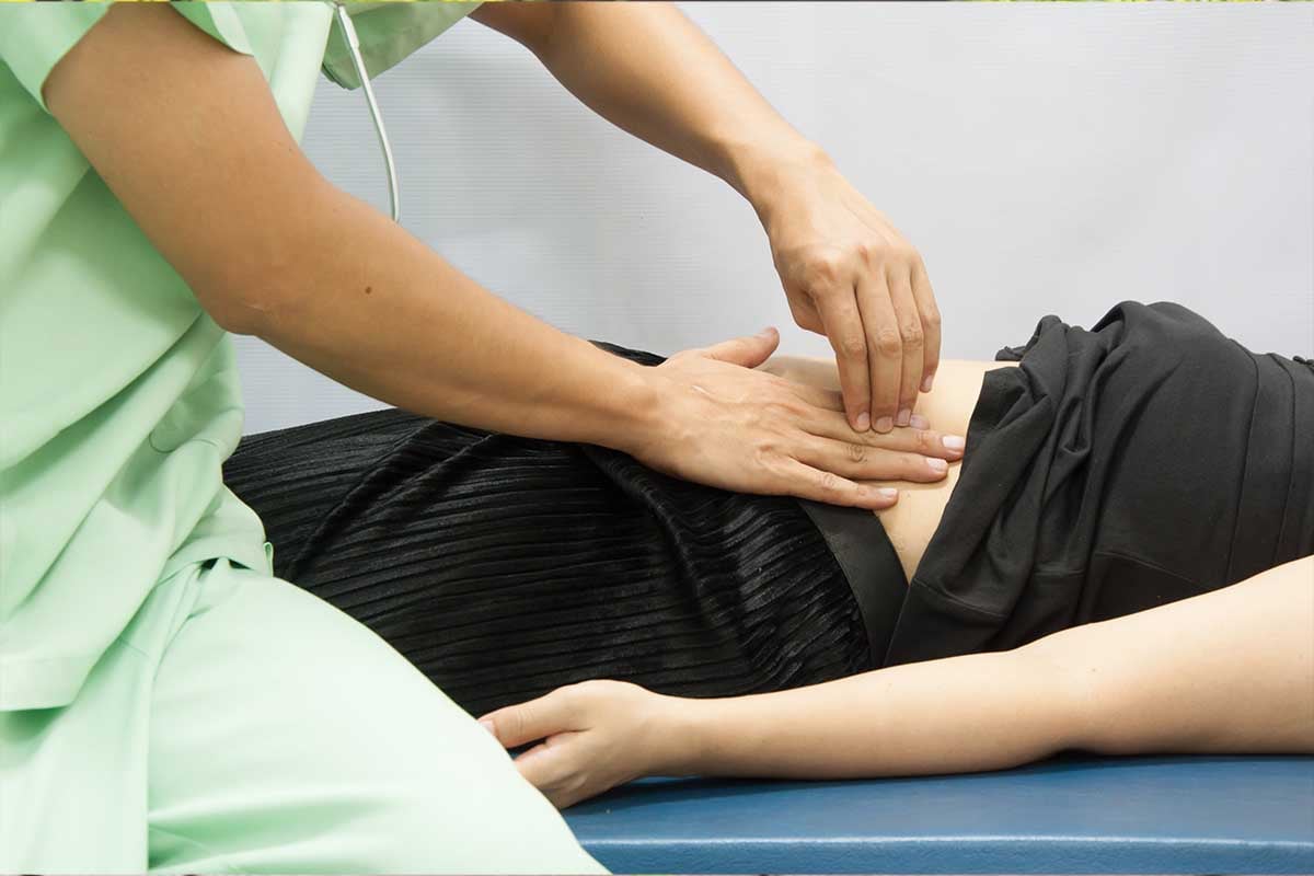 Abdominal massage for bloating