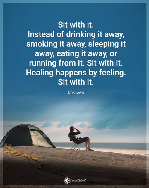 healing happens by feeling