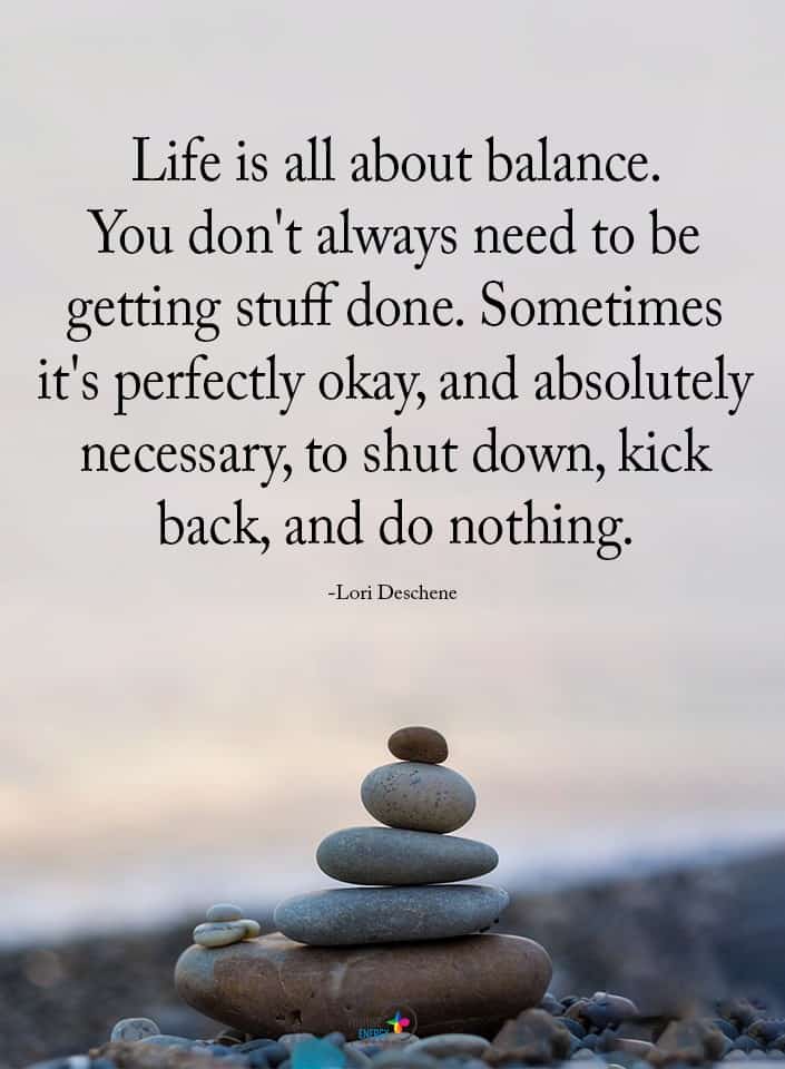 lifes about balance