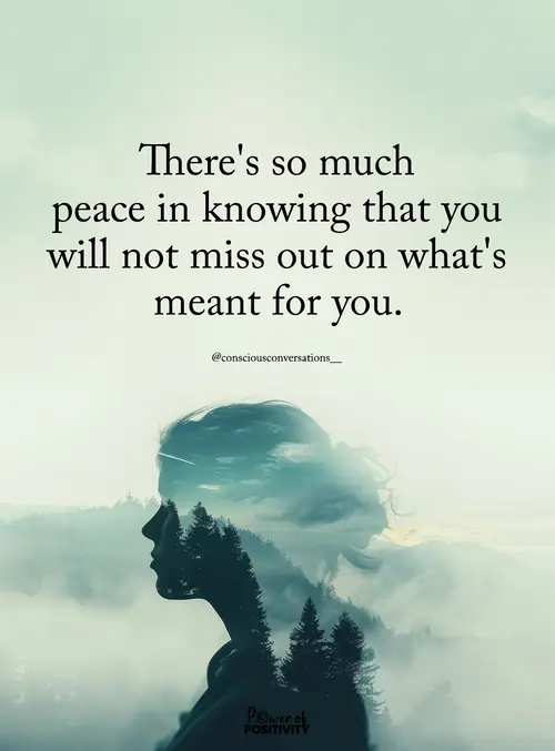 miss out whats meant for you