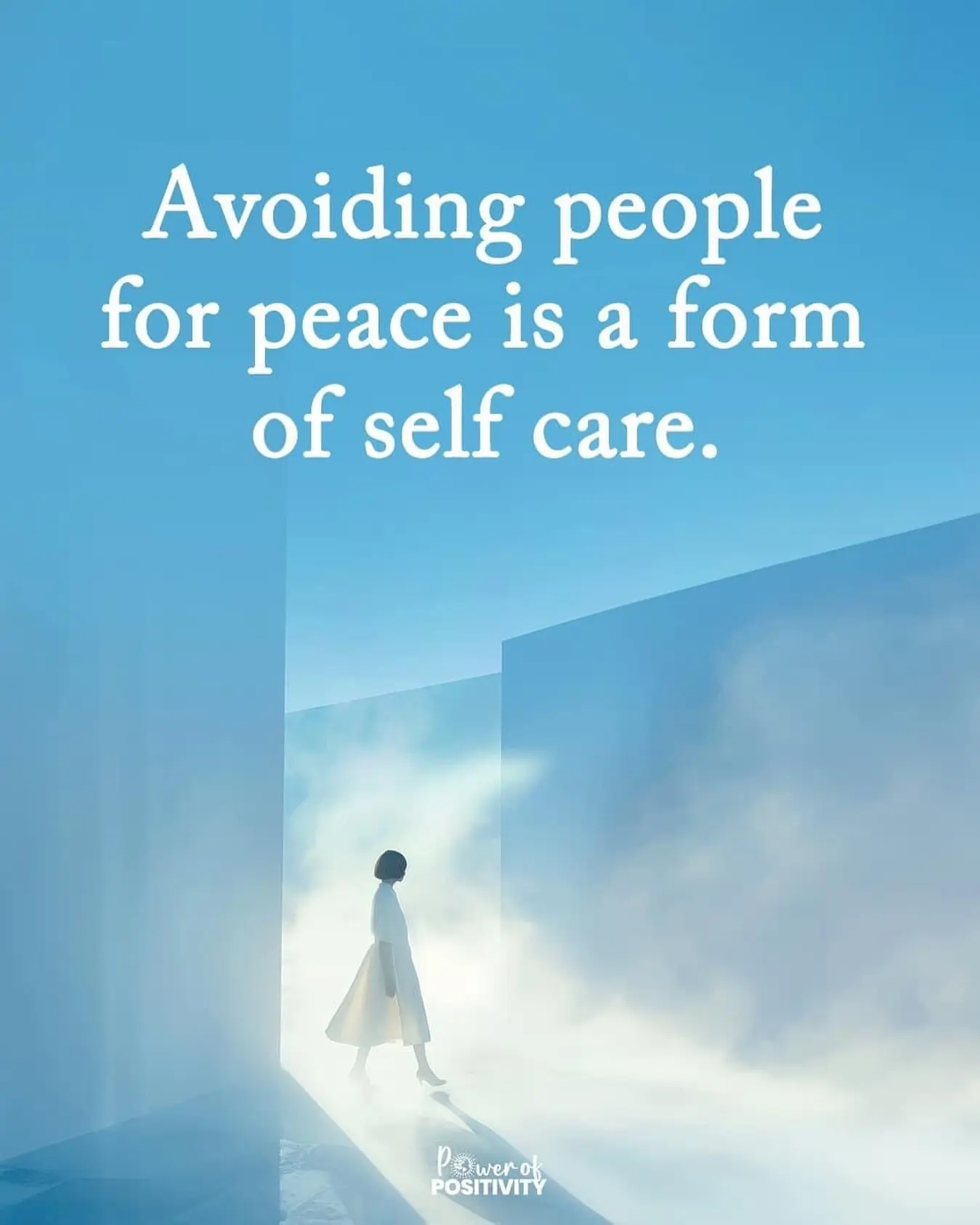 avoiding people for peace