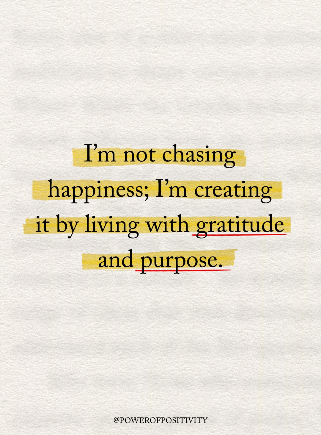 i am not chasing happiness