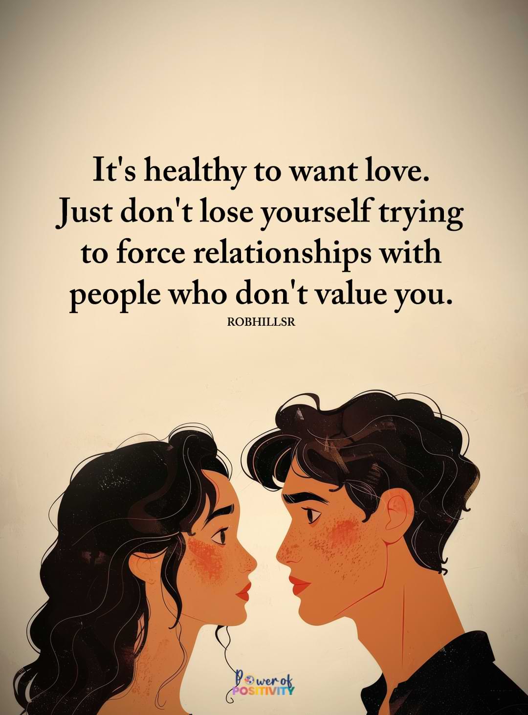 it's healthy to want love