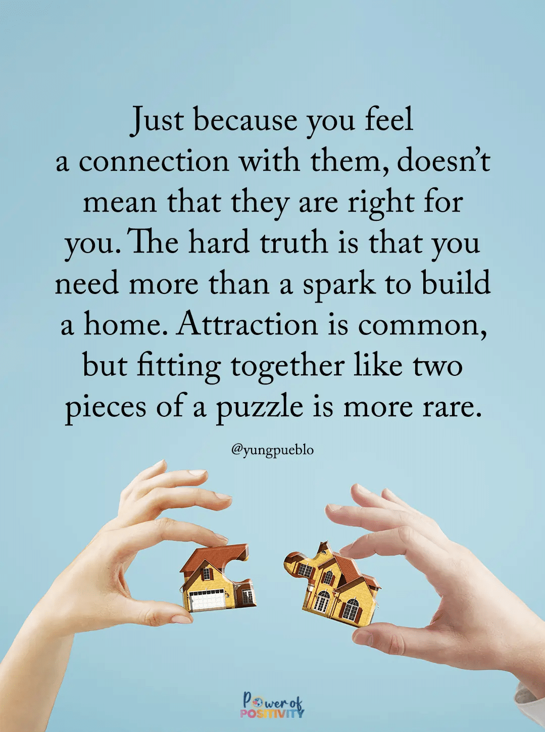 just because you feel a connection