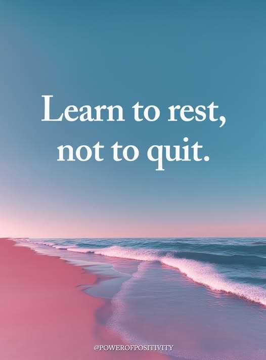 learn to rest