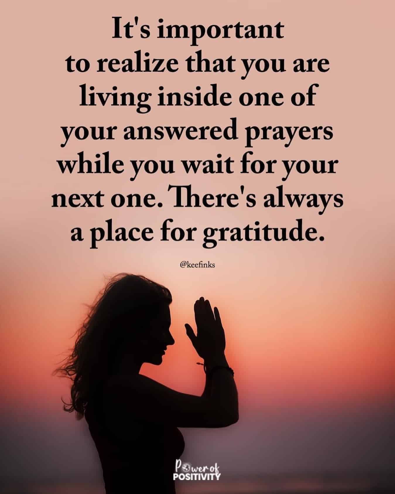 there is always place for gratitude