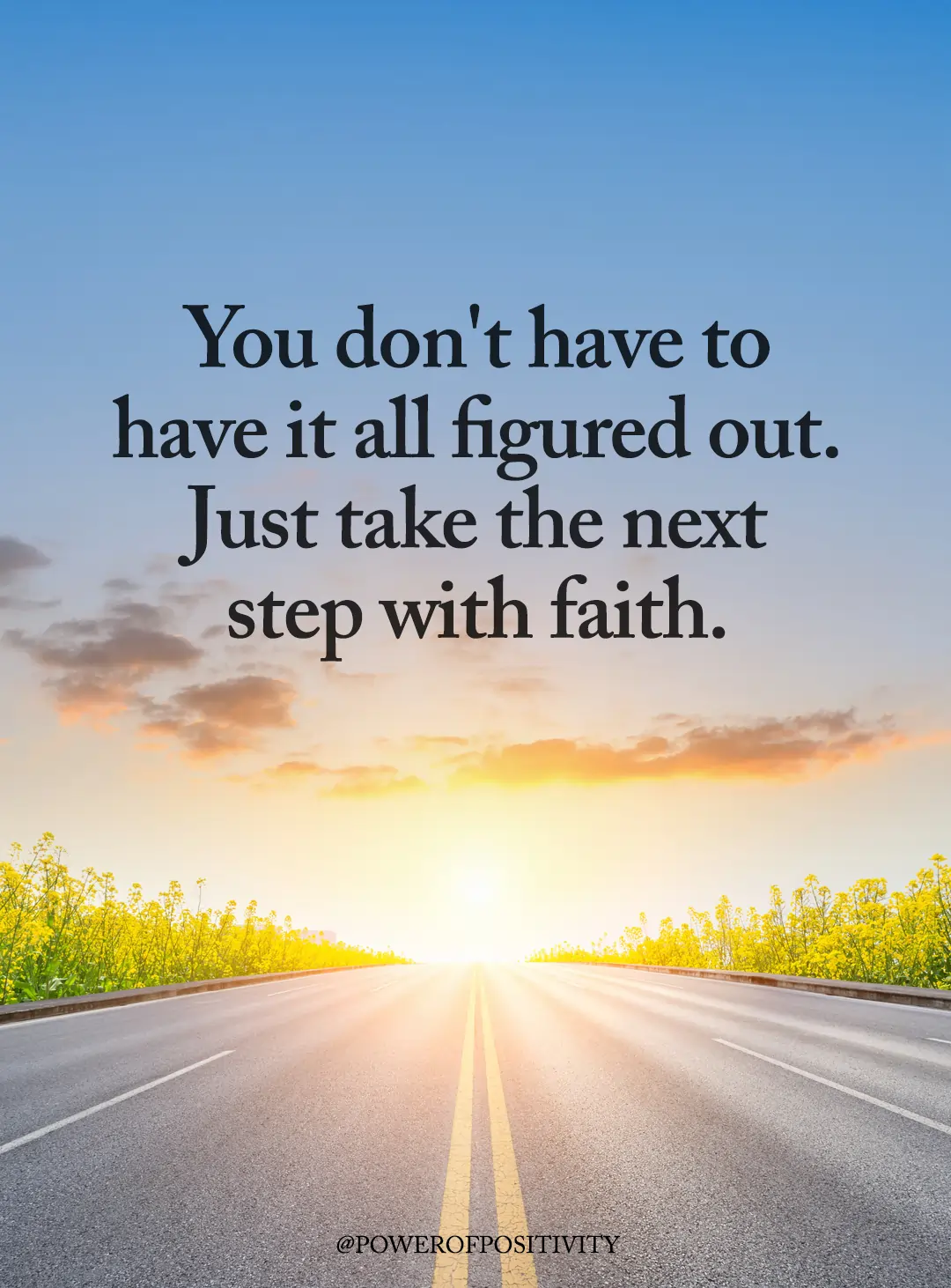 you dont have to have it all figured out